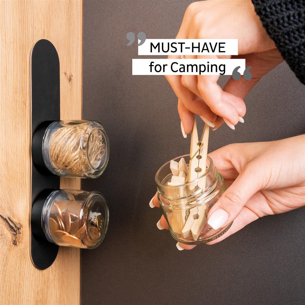 Silwy - Feinkost-Magnetgläser 125 ml *Black & Classy* - Artenus Tech