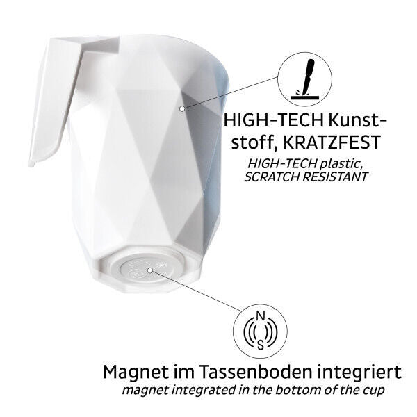 Silwy To-Go Magnet Henkeltasse, Kunststoff