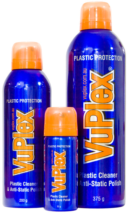 VuPlex Flasche, Kunststoff Reiniger-Politur und Beschichtung, in verschiedenen Größen für effiziente Pflege