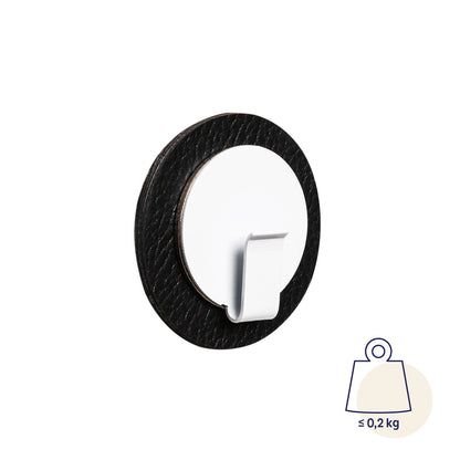 Silwy- Magnet-Haken CLEVER inkl. Metall-Nano-Gel-Pad - White - Black