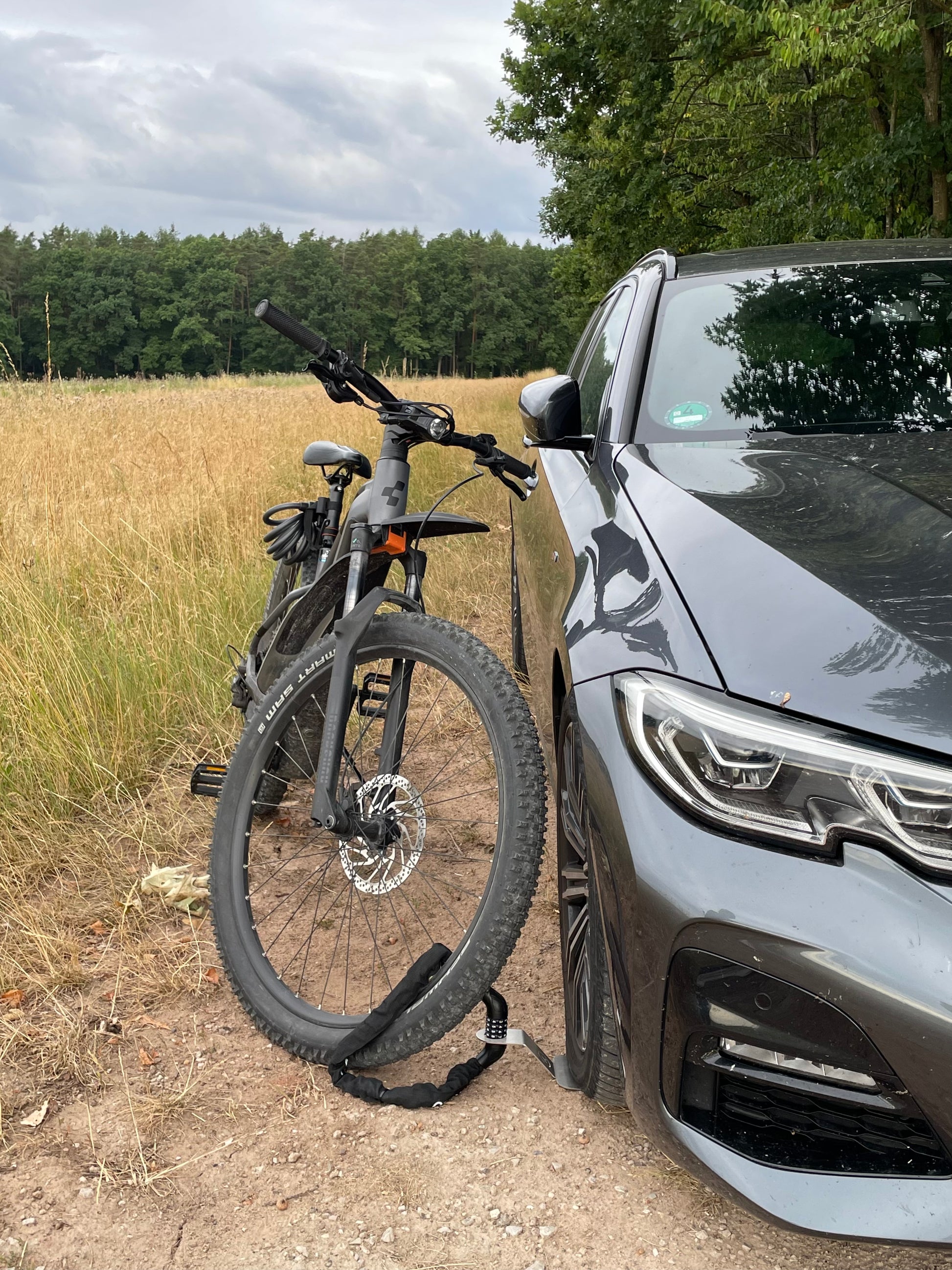Camperly Auffahrplatte mit Fahrrad