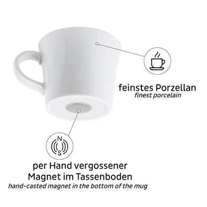 Silwy - Porzellan Magnet-Espressotassen